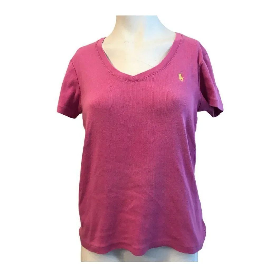 Ralph Lauren Sport Ladies Large Pink Top Pony Logo